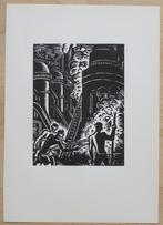 Xylographie de Frans Masereel: Les forges de Liège, Antiquités & Art, Envoi