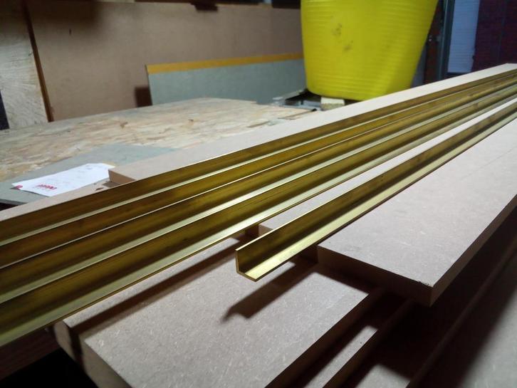 Messing L-profielen 15x15x2, Doe-het-zelf en Bouw, Metalen, Nieuw, Koper of Messing, Ophalen