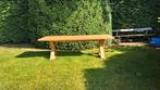 Massief eiken eettafel voor binnen  2m50x 90 cm, Huis en Inrichting, Tafels | Eettafels, Ophalen, Zo goed als nieuw