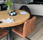 Ronde eettafel, Ophalen, 100 tot 150 cm, Zo goed als nieuw, Vier personen