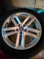 4 originele Audi velgen en banden., Banden en Velgen, 17 inch, Ophalen of Verzenden, Personenwagen
