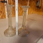 kandelaar glas vintage, Antiek en Kunst, Ophalen of Verzenden, Glas