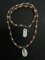 Collier avec rocailles et coquillage, Bijoux, Sacs & Beauté, Colliers, Argent, Avec pendentif, Enlèvement ou Envoi, Neuf