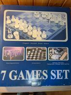 Schaakspel, dammen, blackgammon, Hobby en Vrije tijd, Gezelschapsspellen | Bordspellen, Ophalen, Zo goed als nieuw