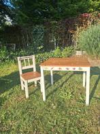 Kindertafel en stoel in hout, Ophalen, Gebruikt, Tafel(s) en Stoel(en)