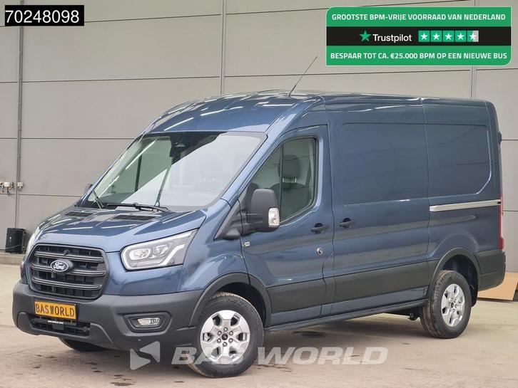 Ford Transit 165pk Automaat 2025 model Dubbele schuifdeur L2, Auto's, Bestelwagens en Lichte vracht, Bedrijf, Te koop, Achteruitrijcamera
