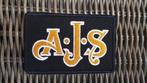 AJS motorfiets strijk patch embleem logo - 92 x 60 mm, Motoren, Nieuw