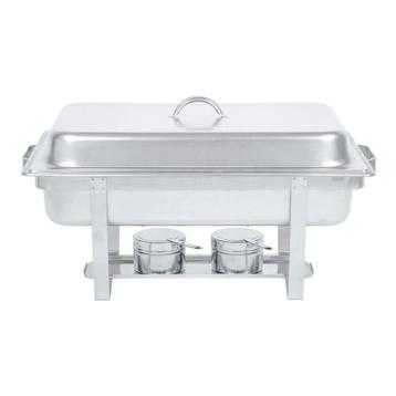 6 Stuks Chafing Dishes - 1/1 GN - 9 L - RVS - G-Line beschikbaar voor biedingen