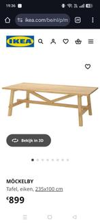 Eettafel 8 ps, Huis en Inrichting, Tafels | Eettafels, Ophalen, Gebruikt, 100 tot 150 cm, Eikenhout