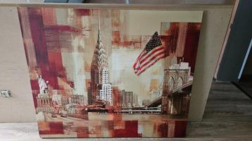 Grote canvas Amerika beschikbaar voor biedingen