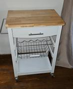 Trolley met wielen, Huis en Inrichting, Ophalen, 50 tot 100 cm, Zo goed als nieuw, Overige houtsoorten