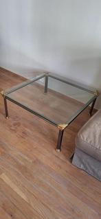 Glazen salon tafel, Huis en Inrichting, Tafels | Salontafels, Ophalen, Gebruikt