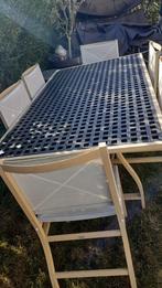 Une table de jardin avec sais 6 chaises, Jardin & Terrasse, Enlèvement, Comme neuf