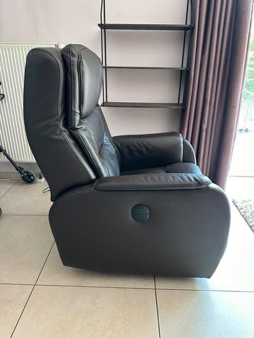 Elektrische leren relaxfauteuil