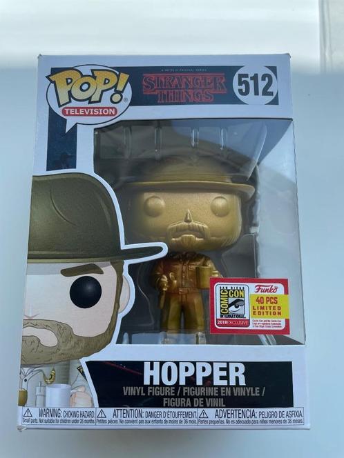 Funko Pop Stranger Things Hopper Gold 512, Verzamelen, Poppetjes en Figuurtjes, Zo goed als nieuw, Ophalen of Verzenden