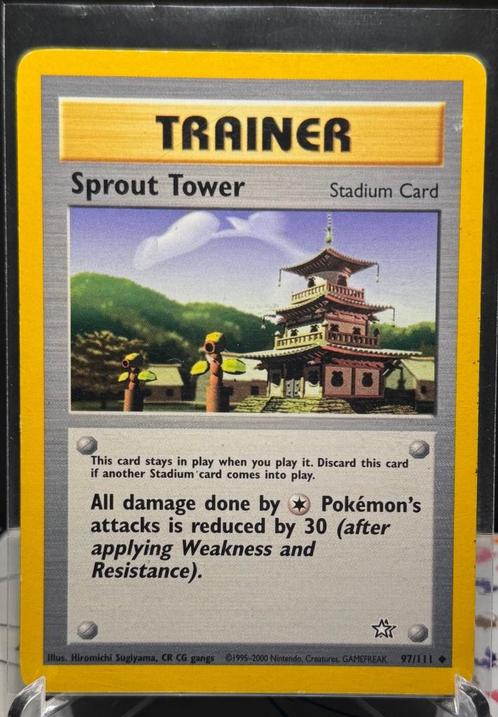 - Neo Genesis - Sprout Tower 97/111 - Uncommon -, Hobby en Vrije tijd, Verzamelkaartspellen | Pokémon, Zo goed als nieuw, Losse kaart