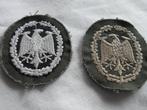 2 insignes allemands d'après-guerre, Emblème ou Badge, Armée de terre, Enlèvement ou Envoi