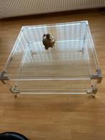 Salontafel in dik glas, Huis en Inrichting, Tafels | Salontafels, Ophalen, Glas