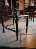 petite table en rotin, Ophalen, Glas