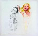 Pat Andrea - "Tekening Duo 9", Antiek en Kunst, Kunst | Tekeningen en Fotografie, Verzenden