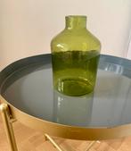 Vase en verre soufflé artisanal- recyclé, Vert, Neuf, Verre