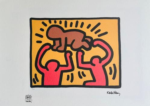 Belle lithographie + certificat • Keith Haring #/150, Antiquités & Art, Art | Lithographies & Sérigraphies, Enlèvement ou Envoi