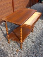 Houten tafeltje, Enlèvement, Utilisé, 75 cm ou plus, Rectangulaire