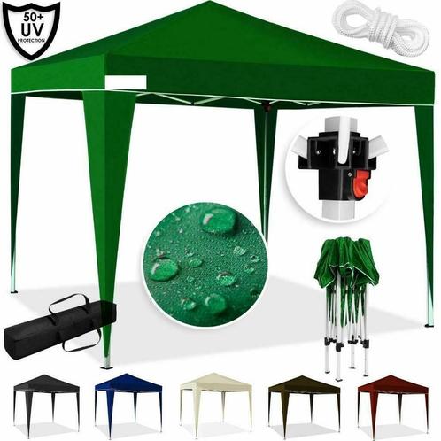 Partytent 3x3 Paviljoen inklapbaar in 6 kleuren Easy Pop Up, Hobby en Vrije tijd, Overige Hobby en Vrije tijd, Nieuw, Ophalen