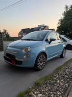 Fiat 500 Lounge, Auto's, Fiat, Voorwielaandrijving, Stof, Beige, Blauw