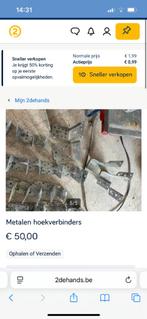 Metalen hoekverbinders en diversen, Doe-het-zelf en Bouw, Ophalen of Verzenden, Zo goed als nieuw, IJzer