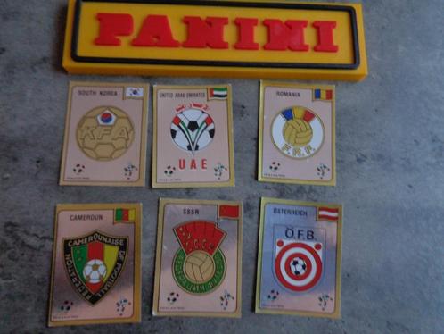 PANINI VOETBAL STICKERS WORLD CUP 90 ITALIA WK  EMBLEMEN ***, Hobby en Vrije tijd, Stickers en Plaatjes, Ophalen of Verzenden