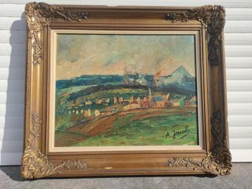 huile sur toile paysage signe jacob beschikbaar voor biedingen