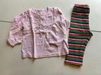Broekje + Longsleeve - Maat 80 - H&M - meisje, Kinderen en Baby's, Babykleding | Maat 80, Ophalen of Verzenden, H&M, Meisje, Setje