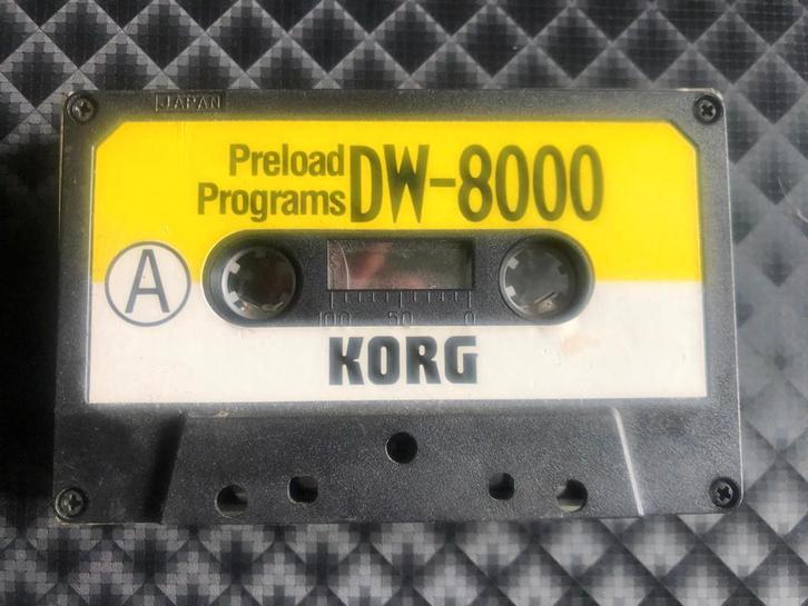 KORG DW-8000 ORIGINAL PRELOAD PROGRAMS TAPE, Musique & Instruments, Synthétiseurs, Utilisé, Korg, Enlèvement ou Envoi
