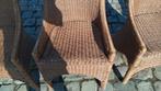 4 stevige stoelen in rotan, Ophalen of Verzenden, Gebruikt