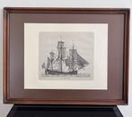 Schilderij “een boot schip” 33x43cm, Antiek en Kunst, Kunst | Tekeningen en Fotografie, Ophalen of Verzenden