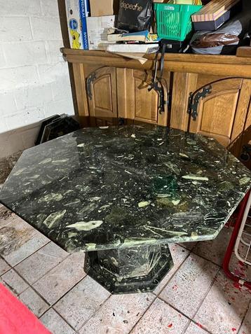 Marmeren (zware) tafel - 8 hoekig - NIEUW! beschikbaar voor biedingen