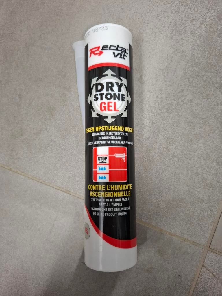 22 kokers Rectavit dry stone gel MOET DRINGEND WEG, Ophalen