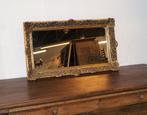 smalle antieke spiegel met dikke gouden kader L 72 B 41, Rectangulaire, 50 à 100 cm, Enlèvement ou Envoi, Moins de 100 cm