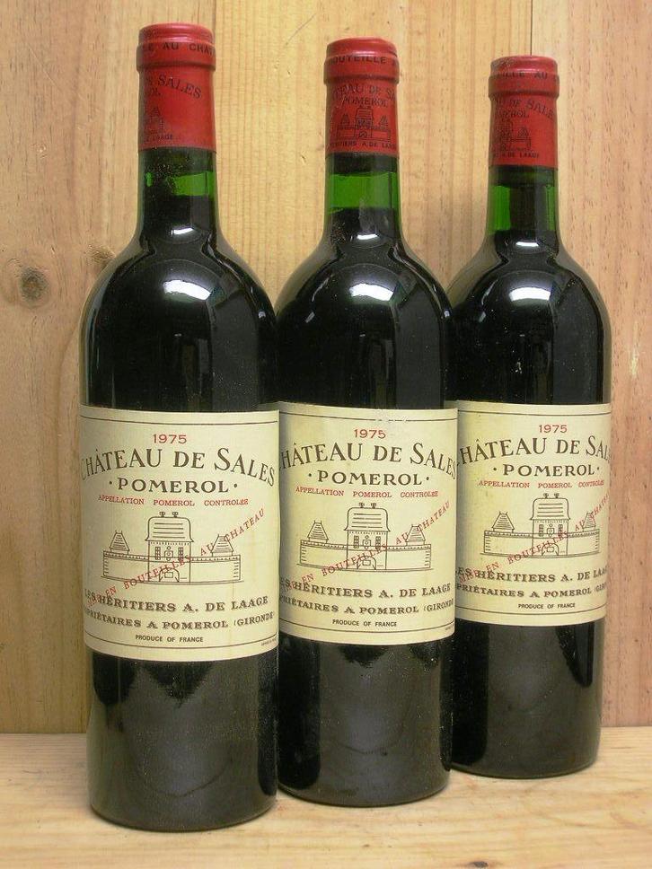 Pour ses 50 ans * CH. DE SALES, Pomerol 1975, Verzamelen, Wijnen, Nieuw, Ophalen of Verzenden
