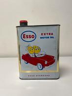 Esso oud reclame olieblik 2 liter, Verzamelen, Reclamebord, Gebruikt, Ophalen of Verzenden