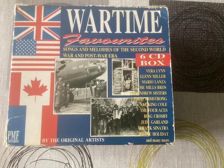 Cd box  met muziek uit de tweede wereldoorlog, Boeken, Oorlog en Militair, Tweede Wereldoorlog, Ophalen