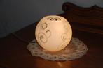 Mooie kleine witte bollamp om te plaatsen zeer goede staat!, Ophalen of Verzenden, Minder dan 50 cm, Moderne, Glas