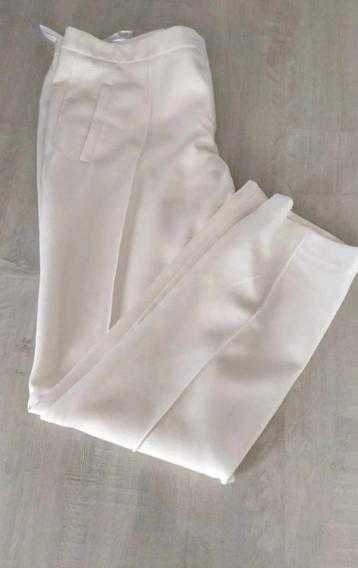 pantalon long blanc taille 38 - 40