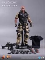 Hot Toys Gi Joe Retaliation Roadblock Dwayne Johnson MMS199, Ophalen of Verzenden, Zo goed als nieuw, Film, Actiefiguur of Pop