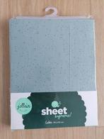 Jollein ledikantlaken 120x150 mini dots Stone Green, Enlèvement ou Envoi, Neuf