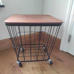 tafeltje op wielen, Huis en Inrichting, Tafels | Bijzettafels, Minder dan 45 cm, Minder dan 55 cm, Ophalen, Metaal of Aluminium