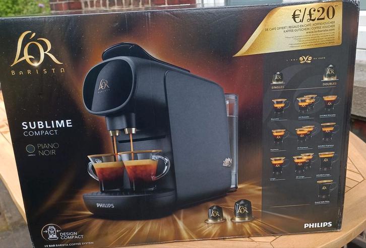 L'Or Barista Sublime noir piano 1.9 bars, Electroménager, Cafetières, Cafetière, Enlèvement