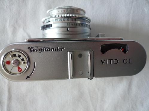 Voigtlander Vito CL silver - Onberispelijke staat + statief, Audio, Tv en Foto, Fotocamera's Analoog, Zo goed als nieuw, Overige Merken