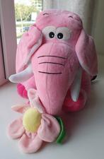 Zachte roze olifant knuffel, Comme neuf, Éléphant, Enlèvement ou Envoi